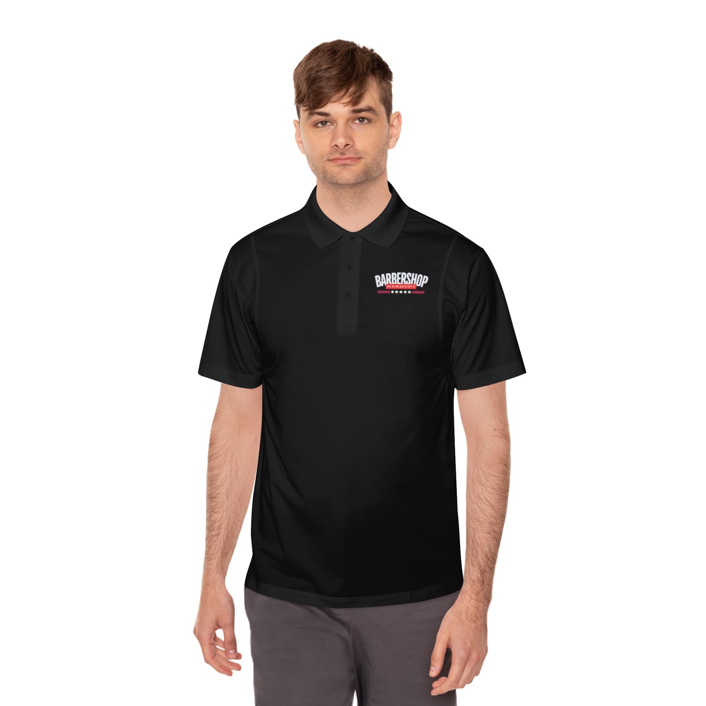 Red, White, & Blue Barbershop Harmony Men's Sport Polo Shirt