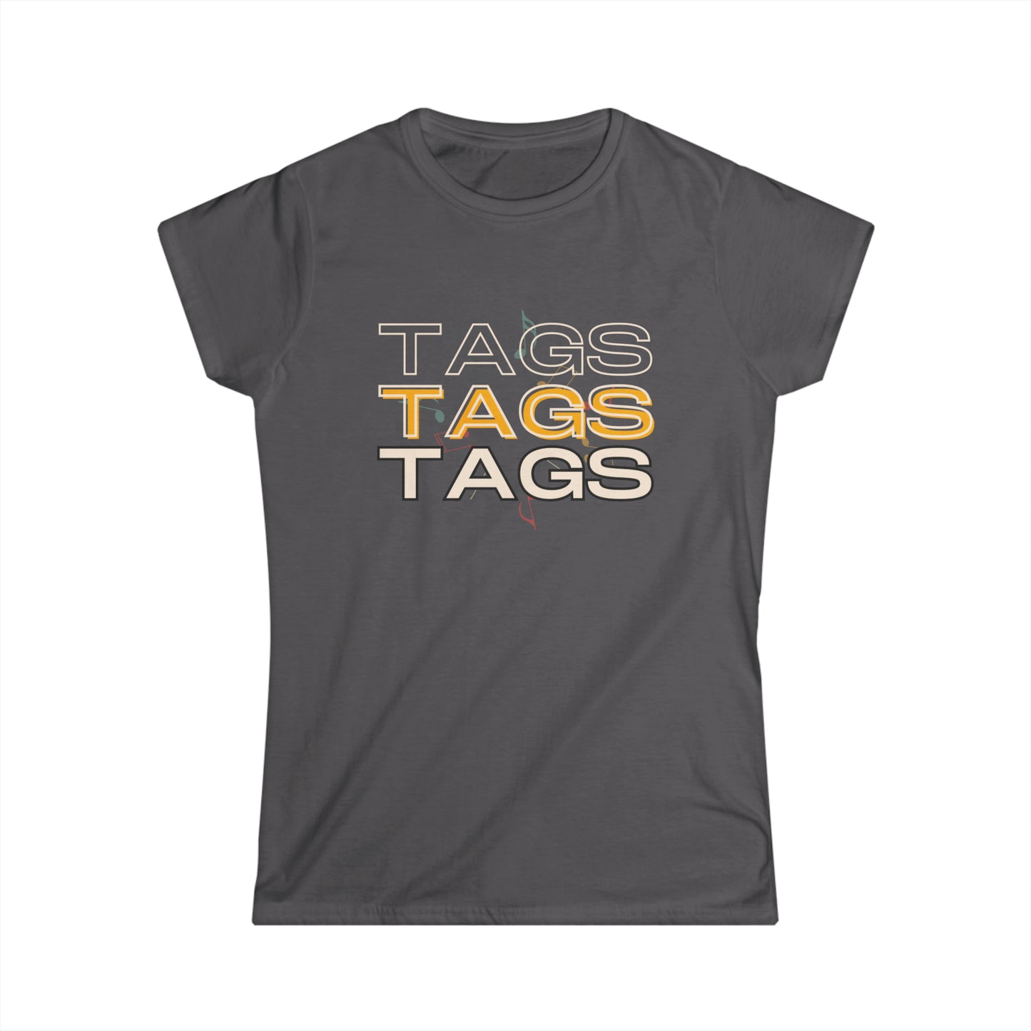 Women's Barbershop Tags Tags Tags - Softstyle Tee