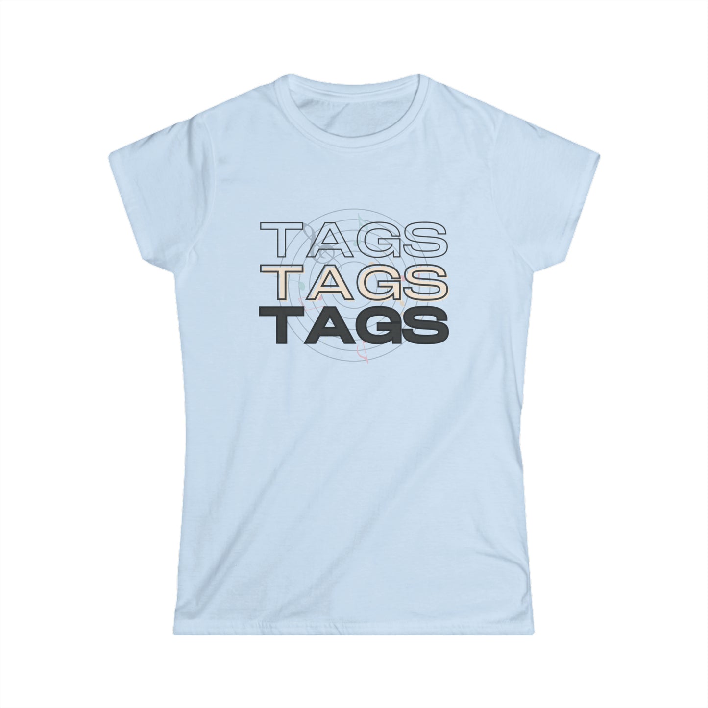 Women's Barbershop Tags Tags Tags - Softstyle Tee