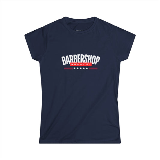 Women's Red White & Blue Barbershop Harmony - T-Shirt