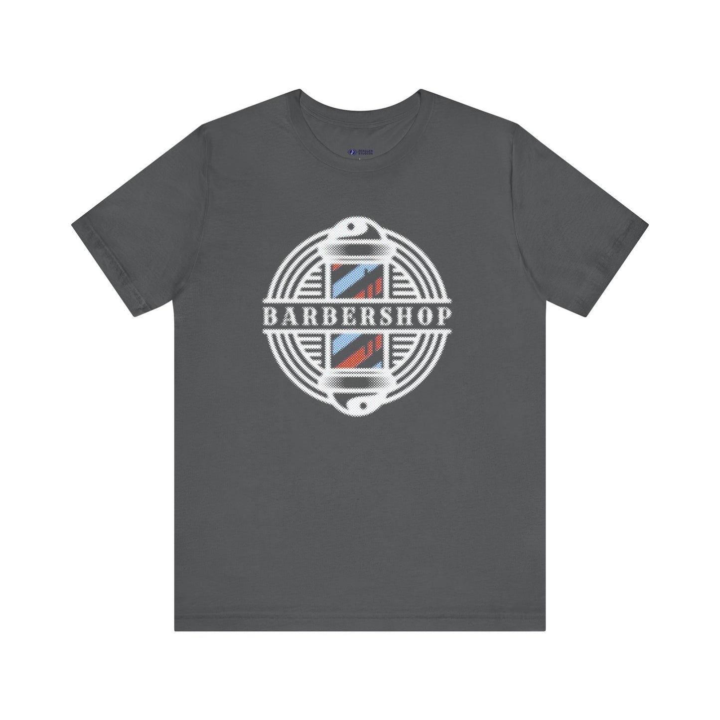 Barbershop Halftone Short Sleeve Tee