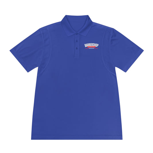 Red, White, & Blue Barbershop Harmony Men's Sport Polo Shirt