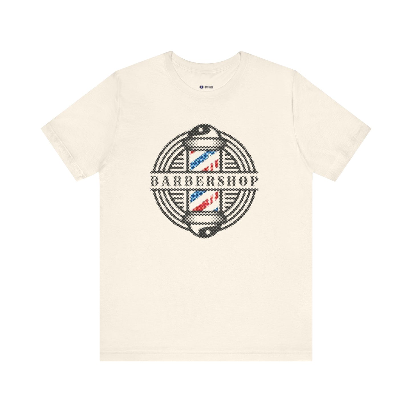 Barbershop Halftone Short Sleeve Tee