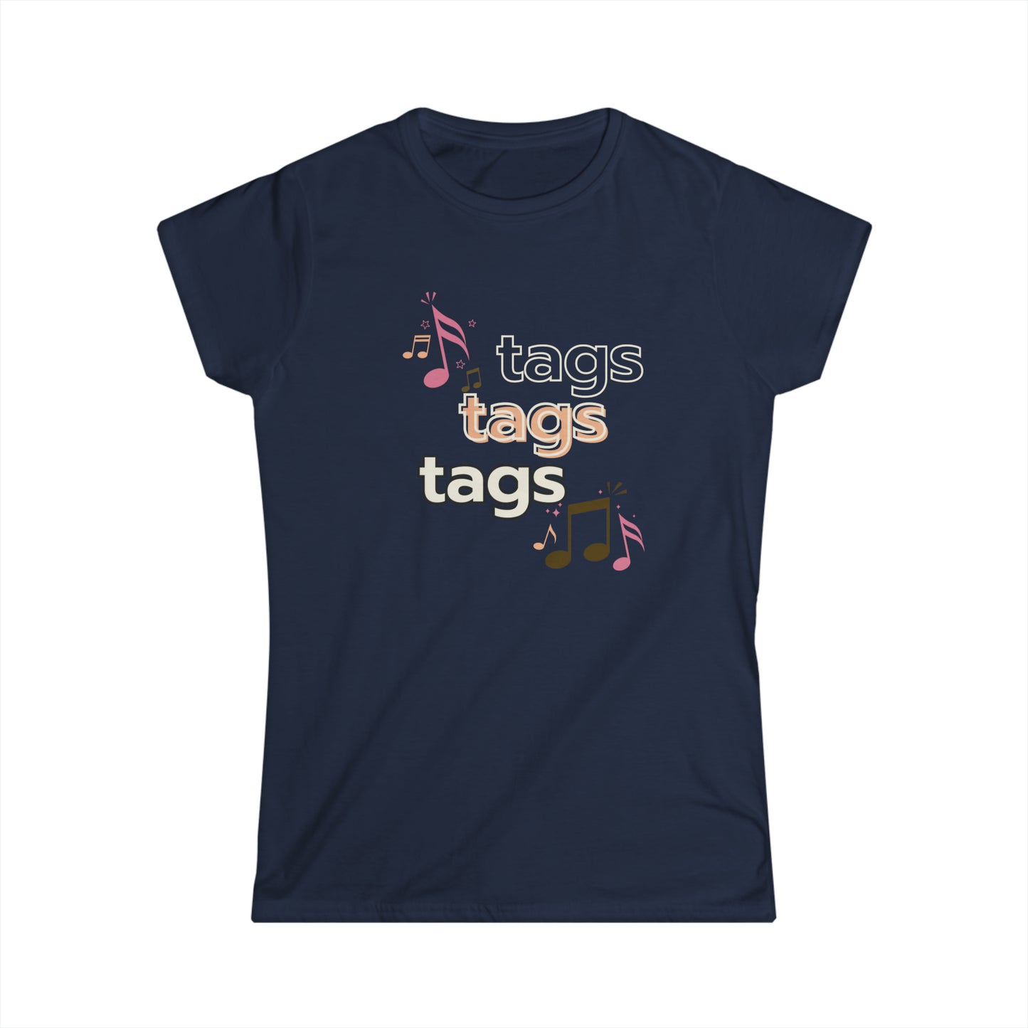 Women's Tags Tags Tags - Softstyle Tee